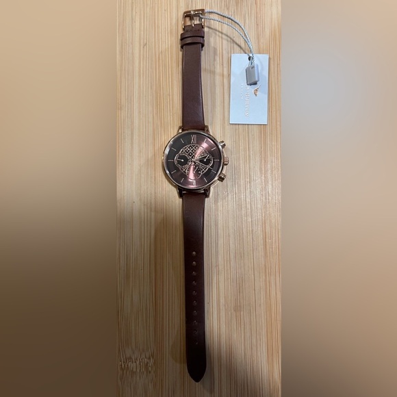 OLIVIA BURTON WATCH WITH 38mm BROWNISH ROSE  GOLD CHRONOGRAPH FACE. - Picture 5 of 9